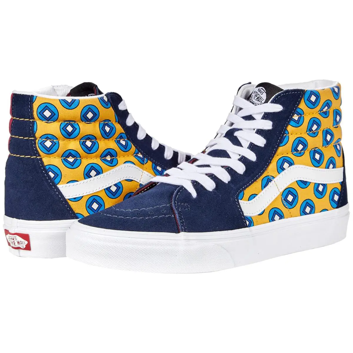 Unisex Sneakers Athletic Shoes Vans SK8-Hi (Tie Print Mix) Dress Blues/Multi