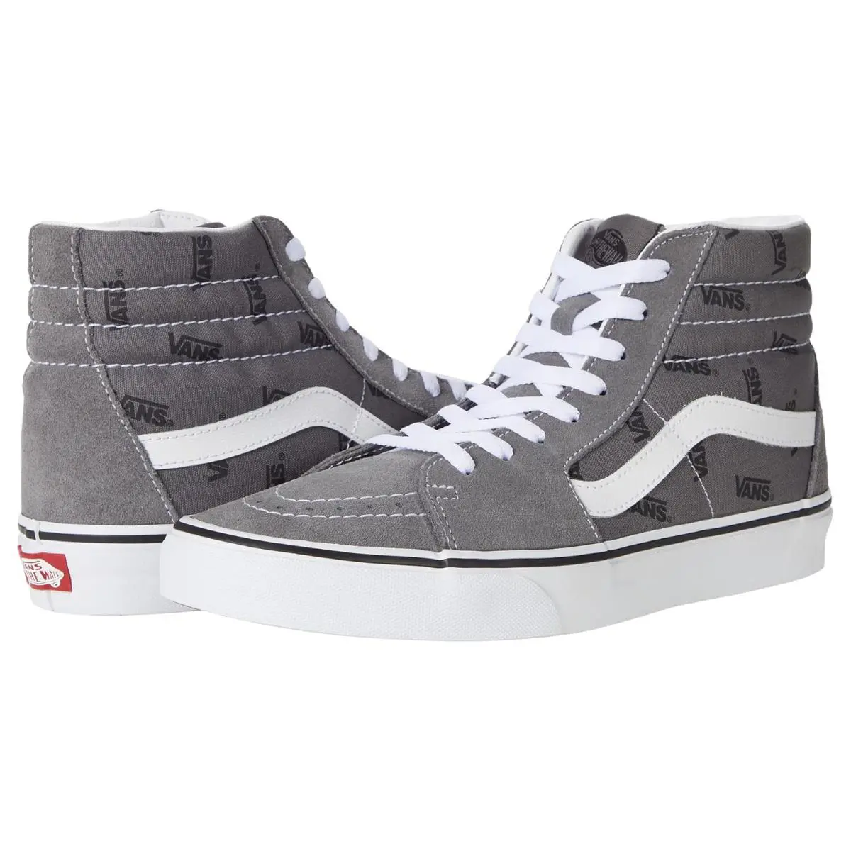 Unisex Sneakers Athletic Shoes Vans SK8-Hi (Vans) Pewter/Black