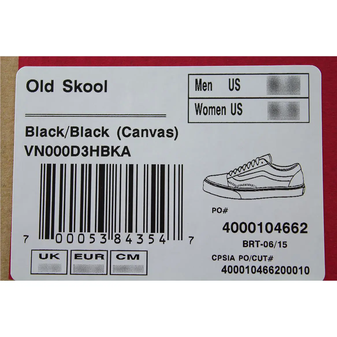 Vans shoes - Old Skool - Old Skool - Black, Full way: Black/Black 7