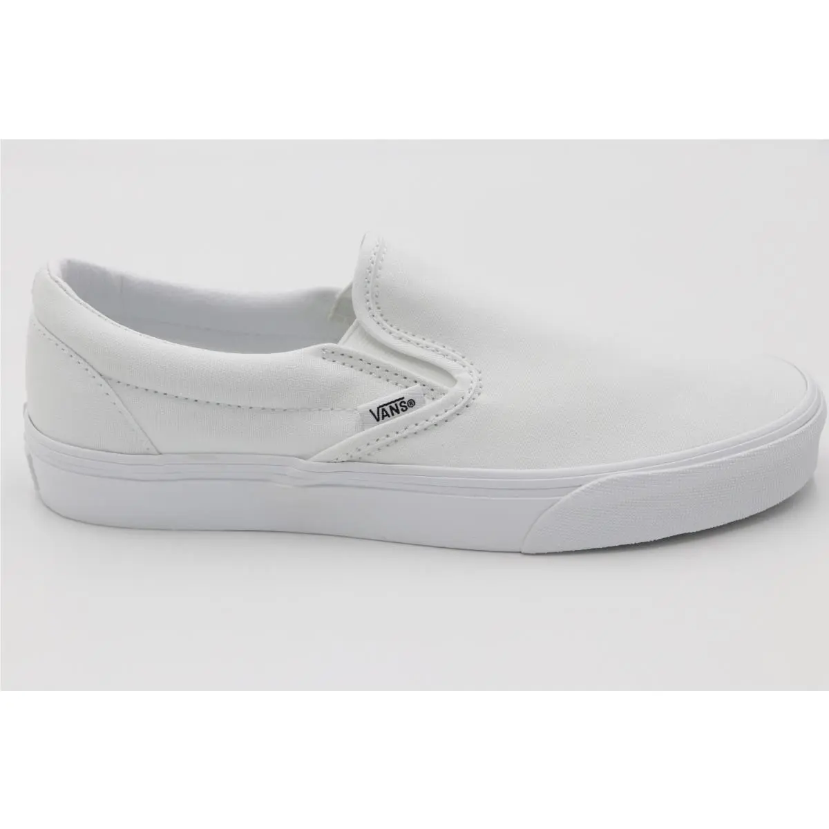 Slipon Classic Sneakers Unisex Canvas Shoes All Colors Men`s/women`s All White by Vans