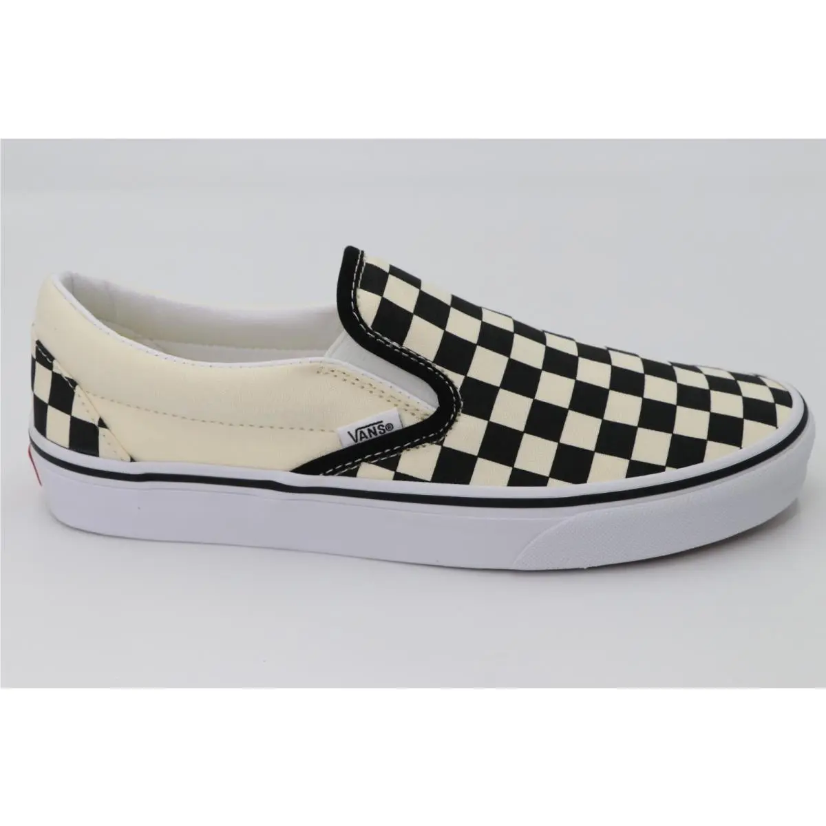 Slipon Classic Sneakers Unisex Canvas Shoes All Colors Men`s/women`s Checker Black and White by Vans