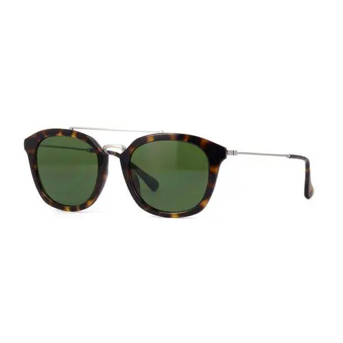Calvin Klein Unisex Oval Sunglasses Green Lens Shiny Tortoise Frame CK3195S