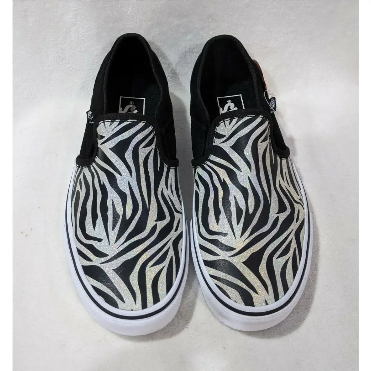 Vans shoes - VANS Asher - Asher - VN0A45JM54G - Metallic Zebra Black/White 8