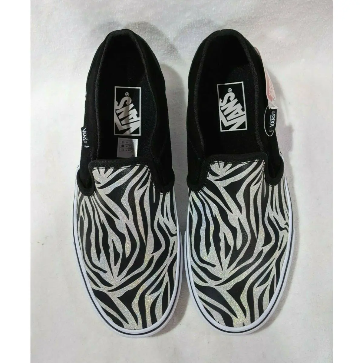 Vans shoes - VANS Asher - Asher - VN0A45JM54G - Metallic Zebra Black/White 7