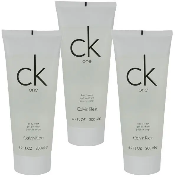 CK One by Calvin Klein For Men Women Combo: Shower Gel 20.1oz 3 x 6.7oz