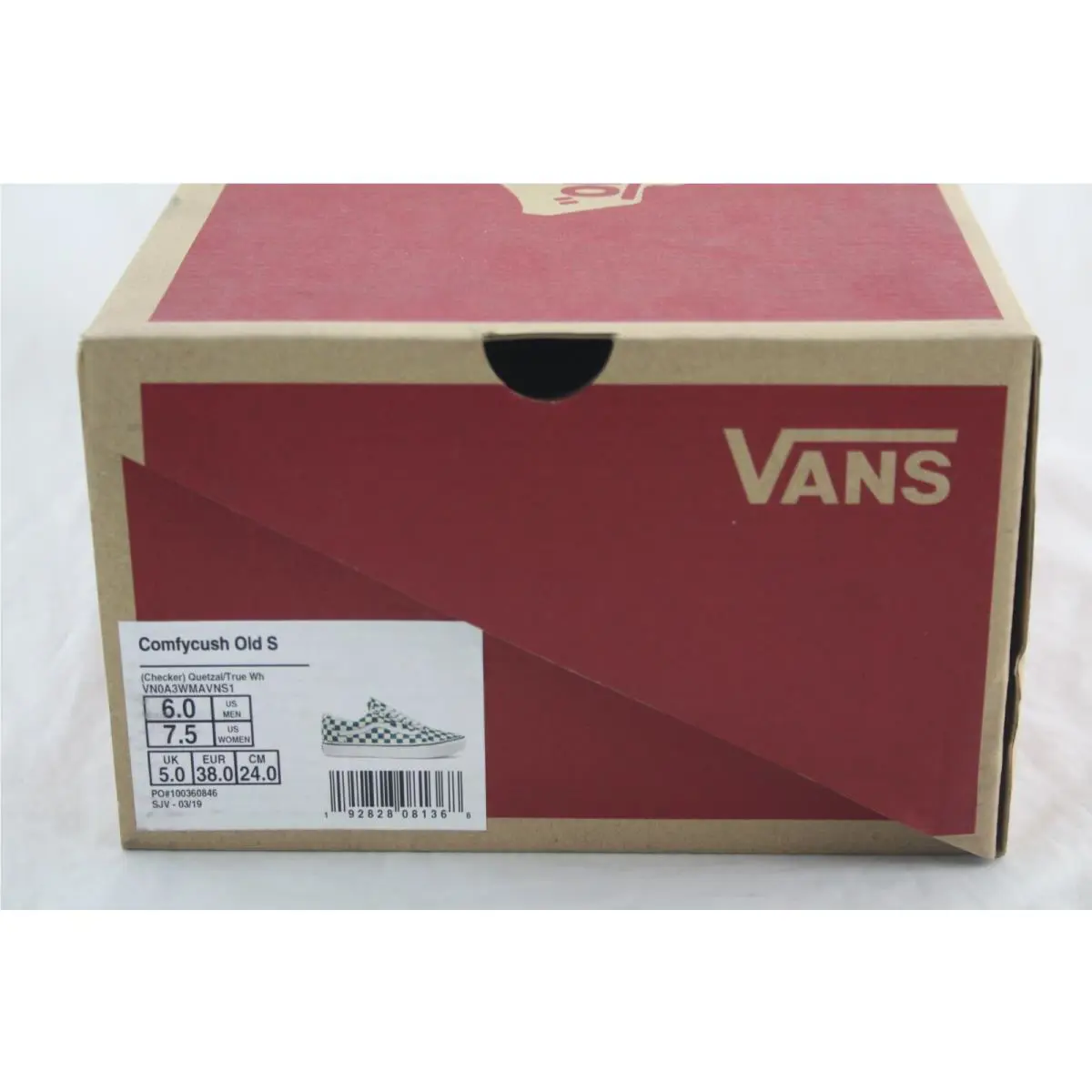 Vans shoes - ComfyCush Checker Old Skool Quetzal - VN0A3WMAVNS1 - Quetzal & True White 6