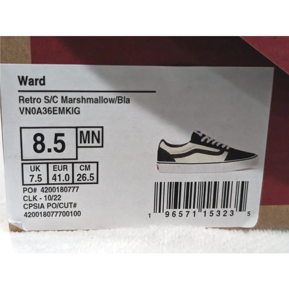 Vans shoes - VANS Ward - Ward - VN0A36EMKIG - Marshmallow/Black 16