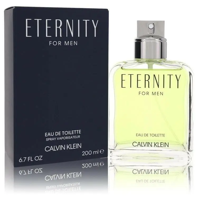 Eternity by Calvin Klein 6.7 oz 200 ml Edt Cologne Spray For Men in Seal Box