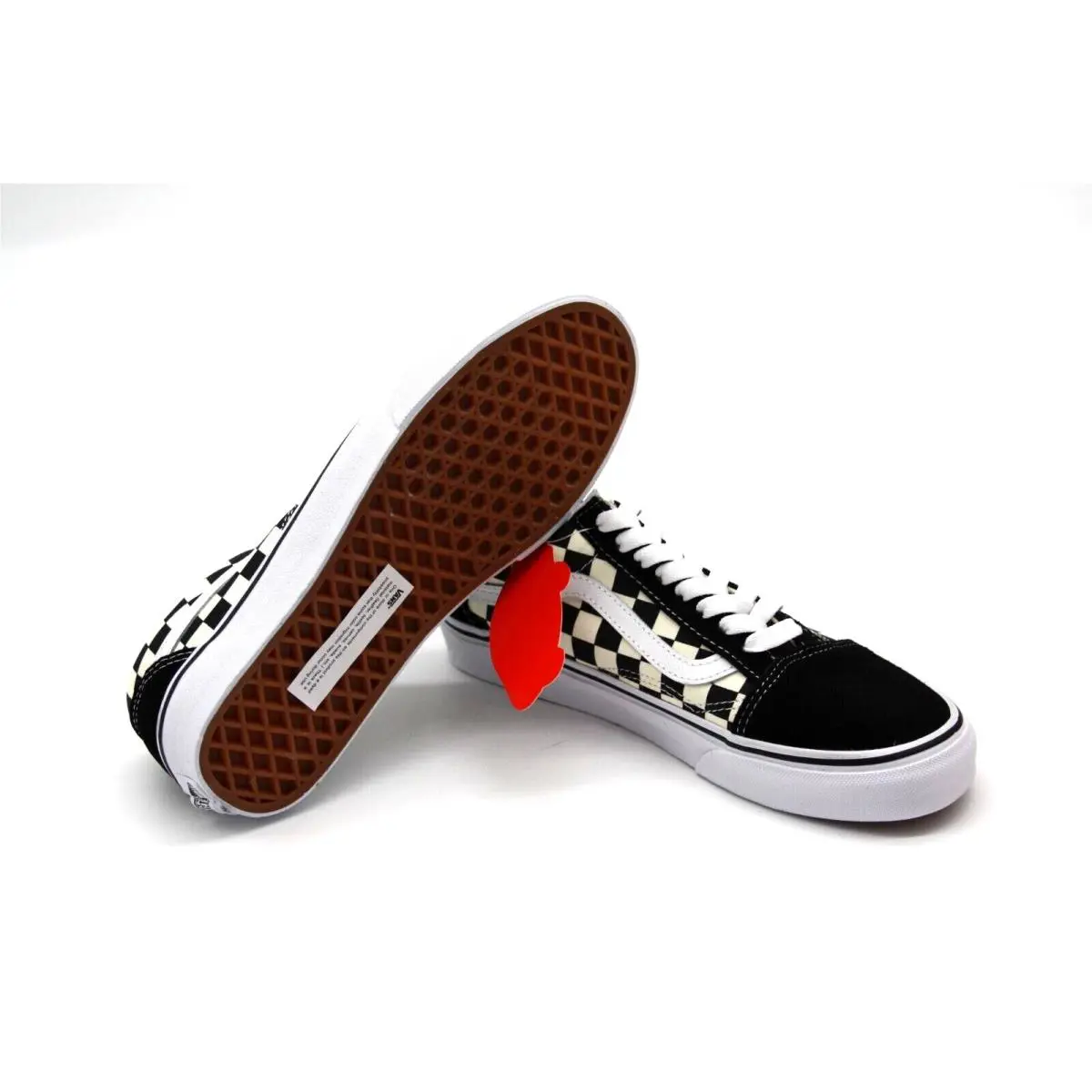 Vans shoes - VANS OLD SKOOL LOW - OLD SKOOL LOW - VN0A38G1P0S - Primary Check Black & White 6