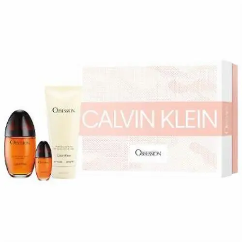 Obsession 3 Piece Gift Set - 3.4 Oz Eau De Parfum Spray 0.5 Oz Eau by Calvin Klein