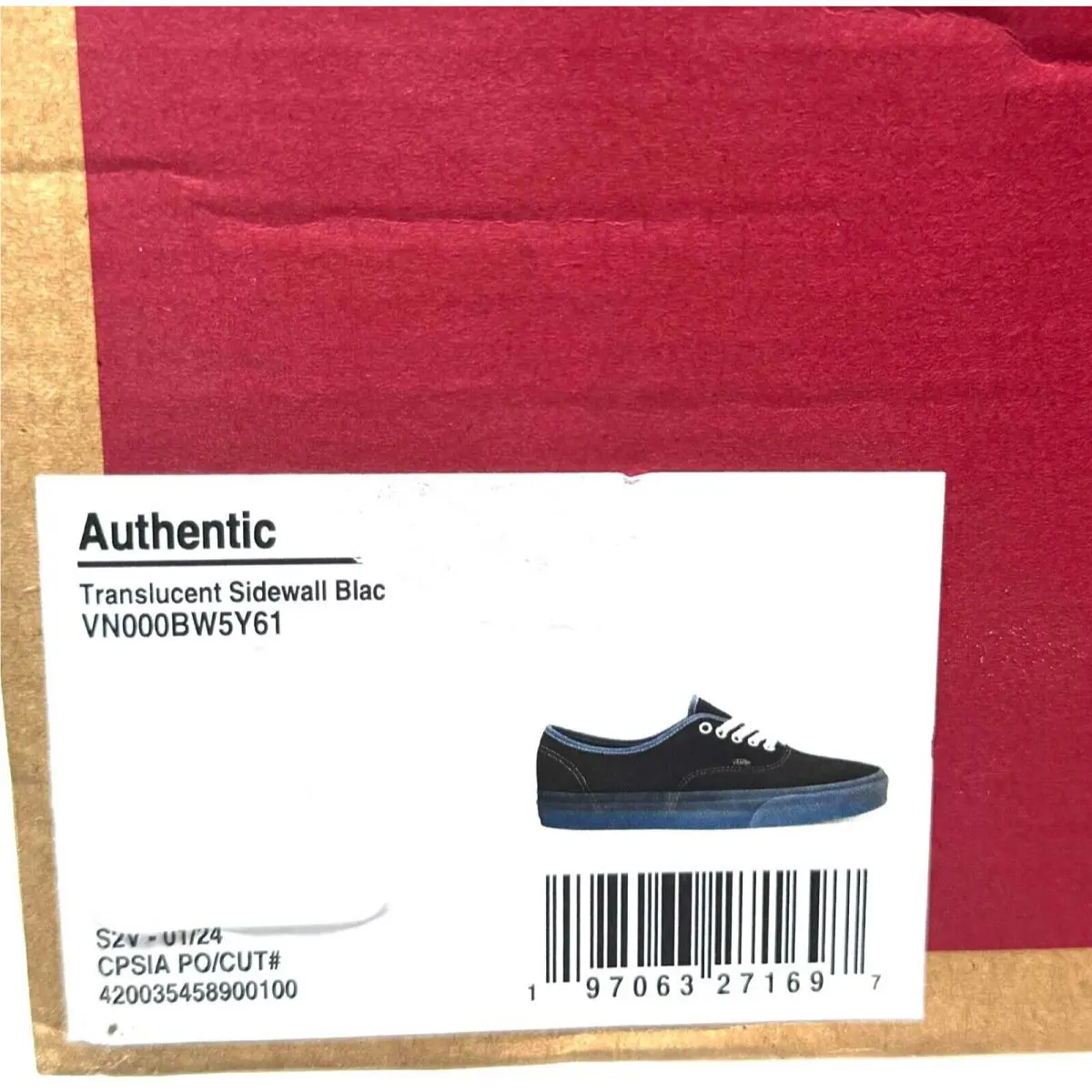 Vans shoes - VANS Authentic Low Top - Authentic Low Top - VN000BW5Y61 - Black 18