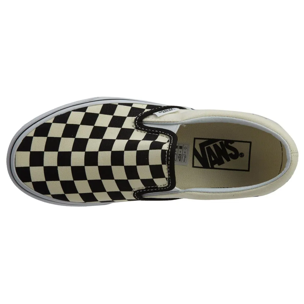 Vans shoes  - Black/White-Checkerboard-White 4