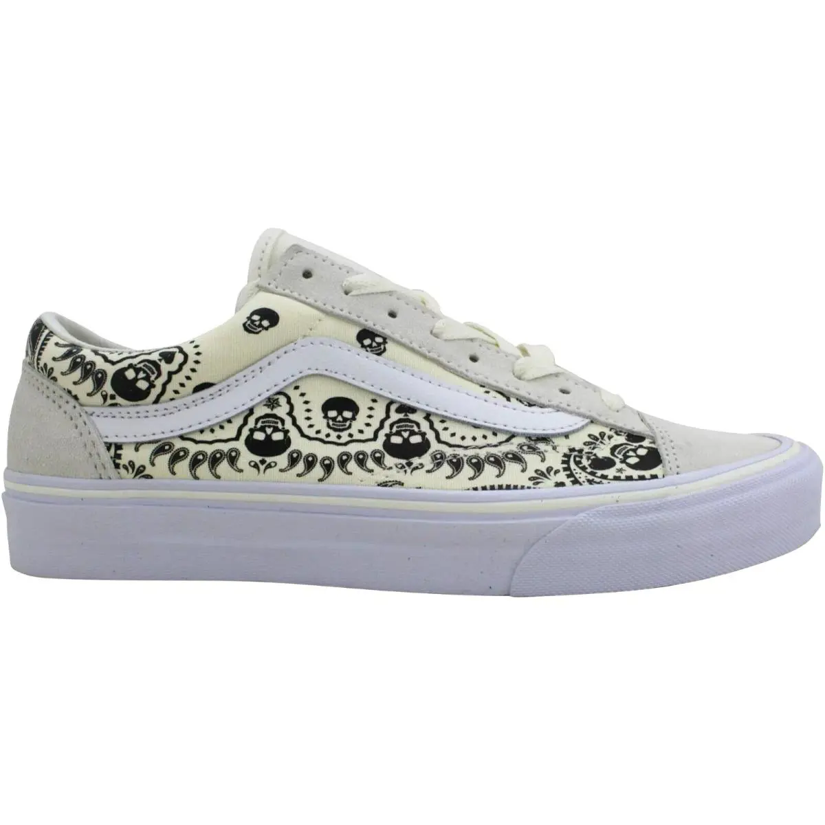 Style 36 Bandanas Classic White/black Skull Casual Sneakers- Vans - White