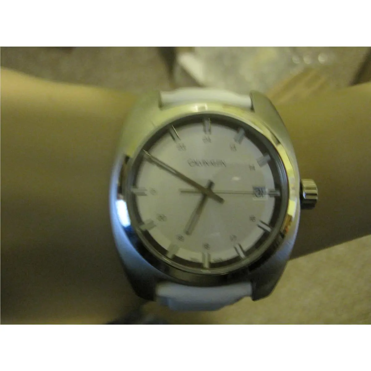 BX 053 Unisex Stainless Steel Calvin Klein Date Military Quartz Watch