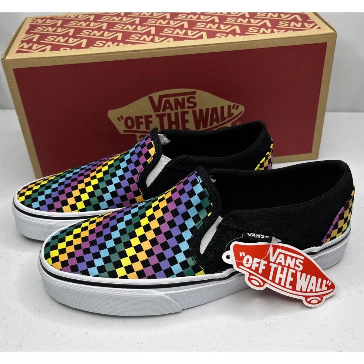 Vans Checkerboard True Black/true White Sneakers Womens US 5.5 Mens 4