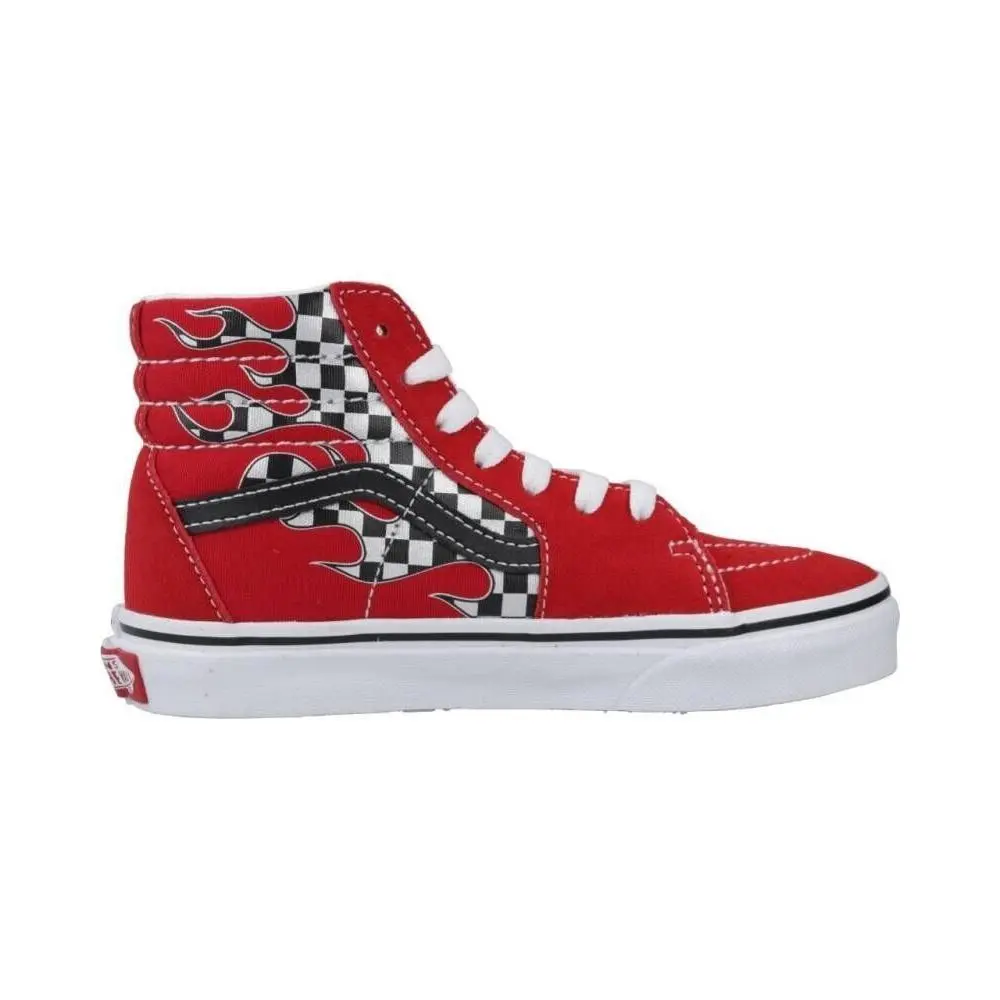 Vans SK8-HI Reflect Check Flame Racing_racing RED_VN000D5FIZQ1
