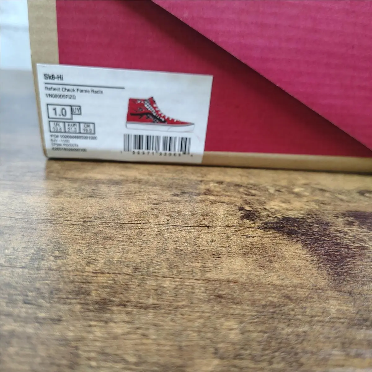 Vans shoes - Vans Sk8-Hi - VN000D5FIZQ1 - Red (UPC: 196571329654) 7