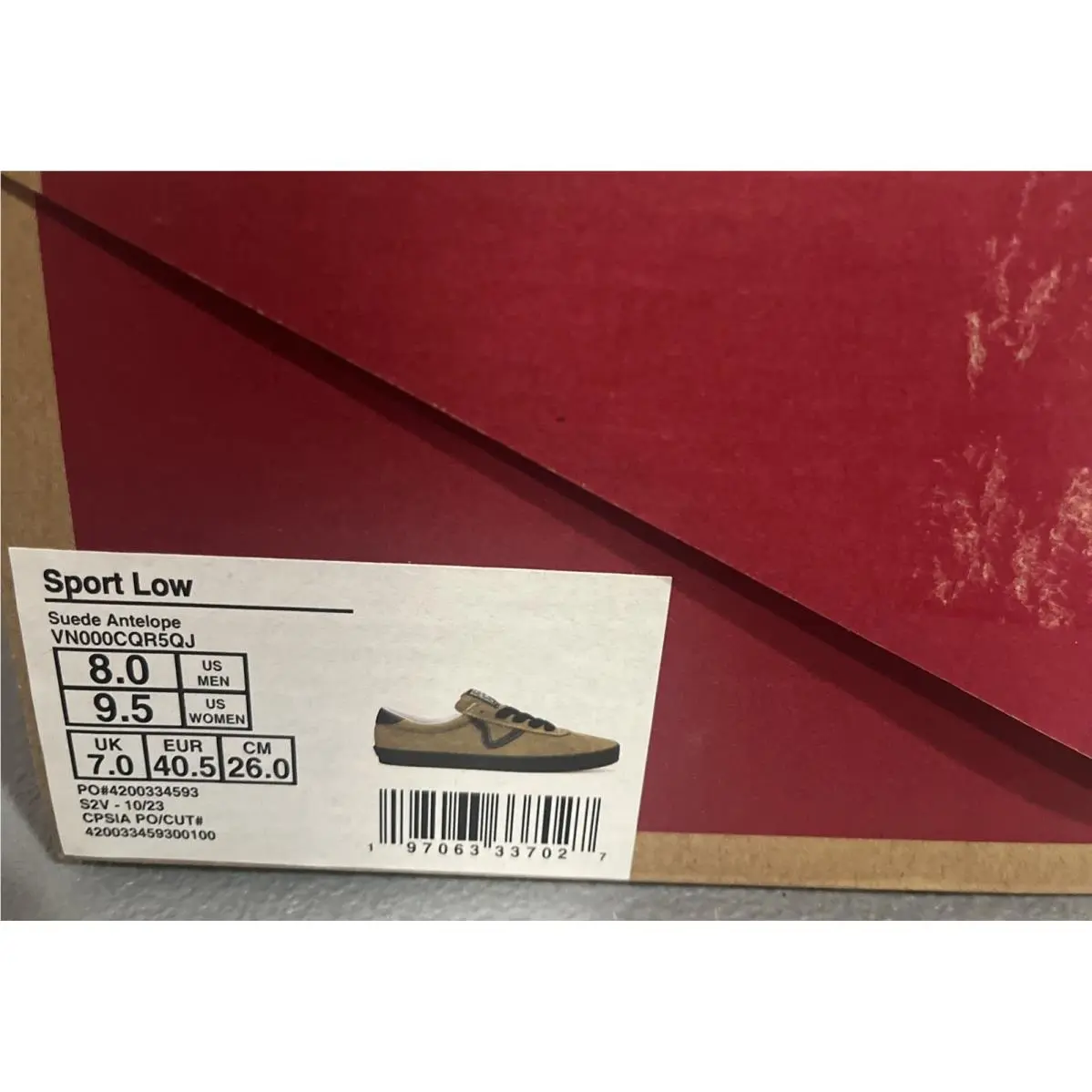 Vans shoes - VANS Sport Low Suede Antelope - VN000CQR5QJ - (Suede) Antelope (UPC: 197063336716) 6