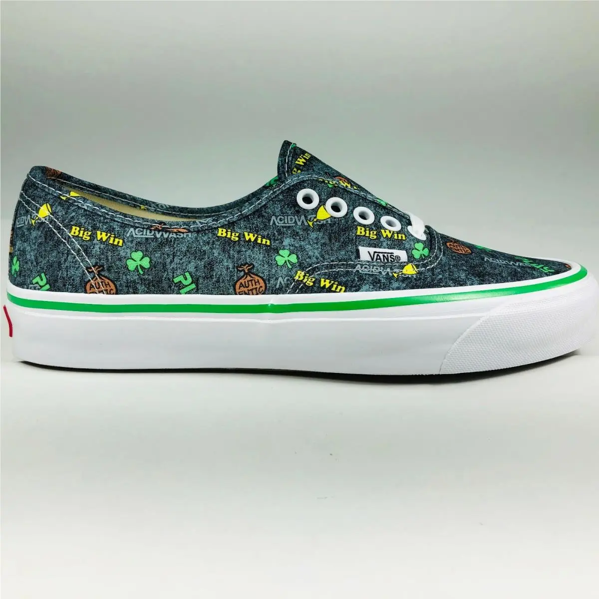 Vans Og Authentic OG LX Fergadelic Acid Wash Grey Skateboarding Shoes Mens Size 9