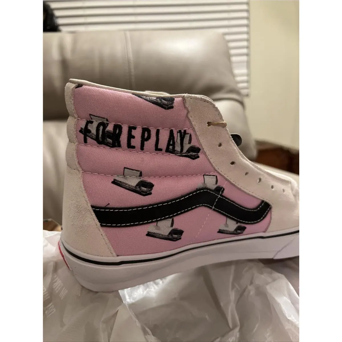 Vans shoes - Vans Sk8 Hi - SK8HI - Pink/Doomsday Foreplay 0