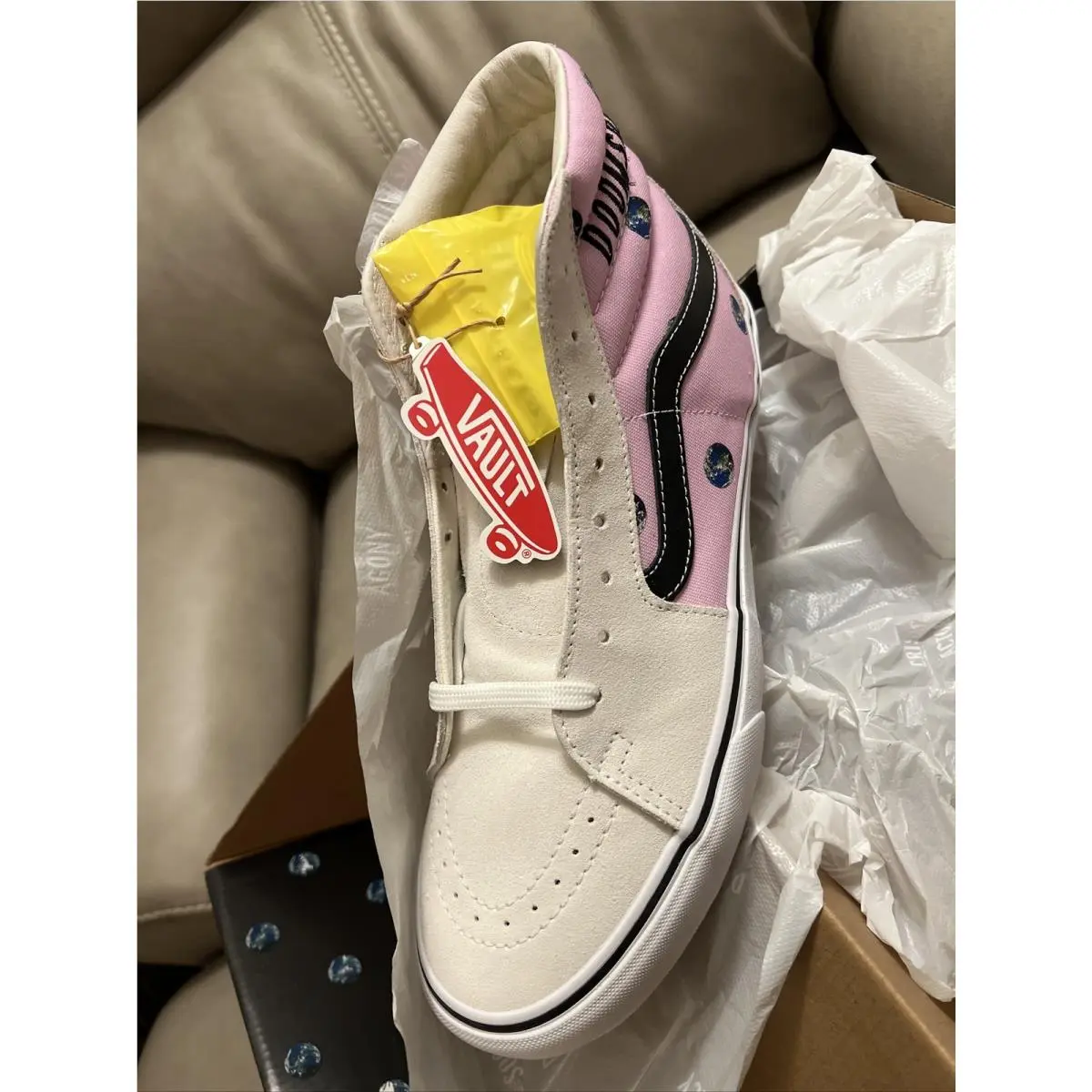 Vans shoes - Vans Sk8 Hi - SK8HI - Pink/Doomsday Foreplay 1
