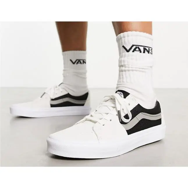Vans shoes - VANS Sk8-Low - VN0A5KXDHN2 - White/Black (UPC: 196571316340) 4