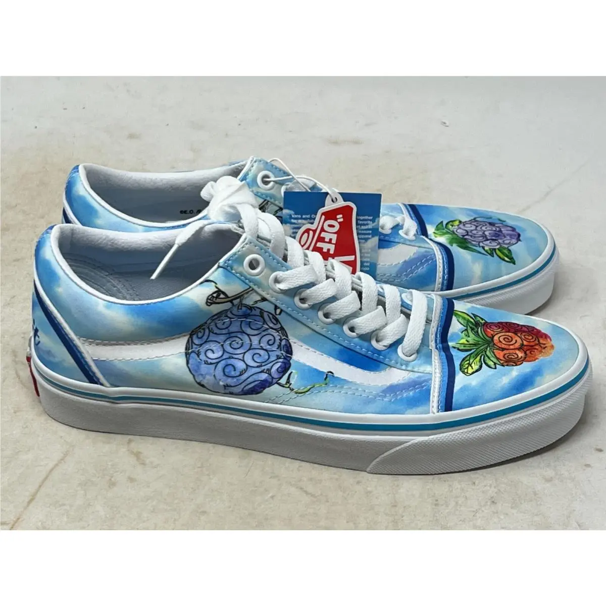 Vans x One Piece Old Skool Color Devil Fruit Mens Size 7.5 Womens 9 Nolid