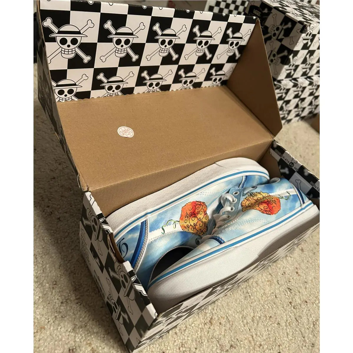 Vans shoes - Vans X One Piece Old Skool - VN0007NT7WM - Blue (UPC: 0196570599324) 9