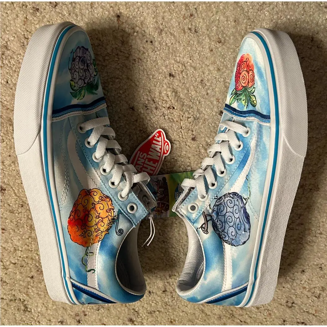 Vans shoes - Vans X One Piece Old Skool - VN0007NT7WM - Blue (UPC: 0196570599324) 4