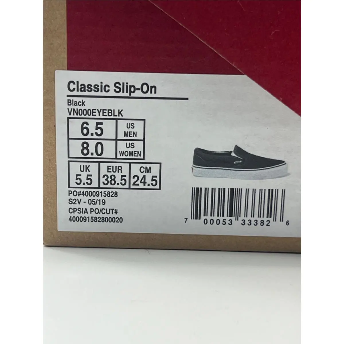 Vans shoes - VANS Classic - Classic - VN000EYEBLK - Black (UPC: 700053333819) 5