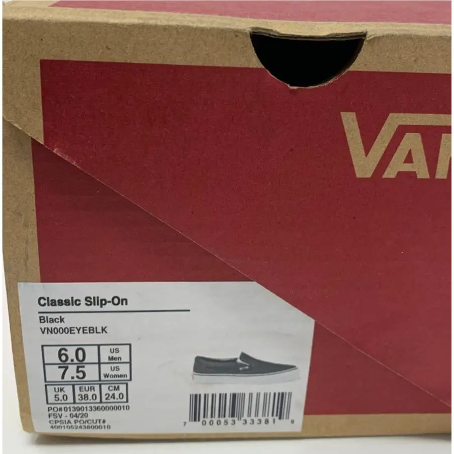 Vans shoes - VANS Classic - Classic - VN000EYEBLK - Black (UPC: 700053333819) 6