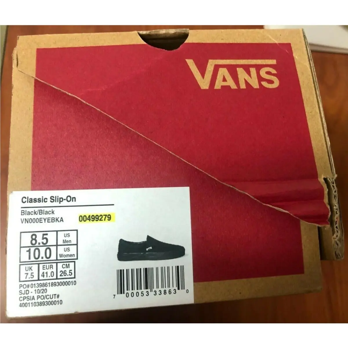 Vans shoes - VANS Off The Wall - Off The Wall - VN000EYEBKA - Black (UPC: 700053338630) 10