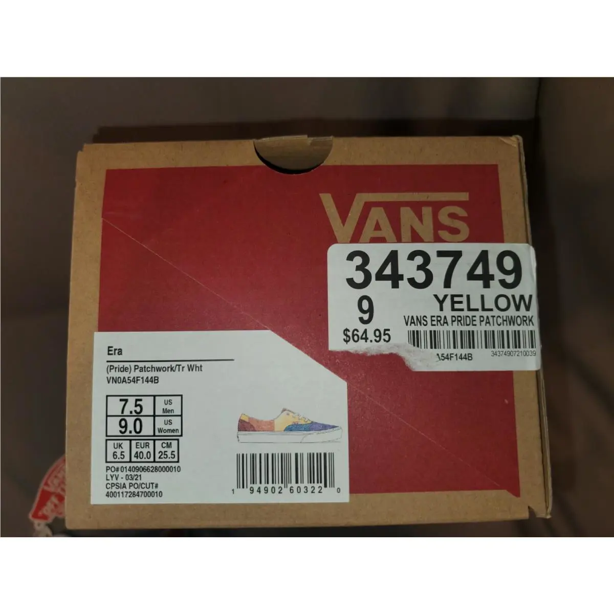 Vans shoes - VANS ERA PRIDE - ERA PRIDE - VN054F144B - Multicolor (UPC: 194902603220) 5