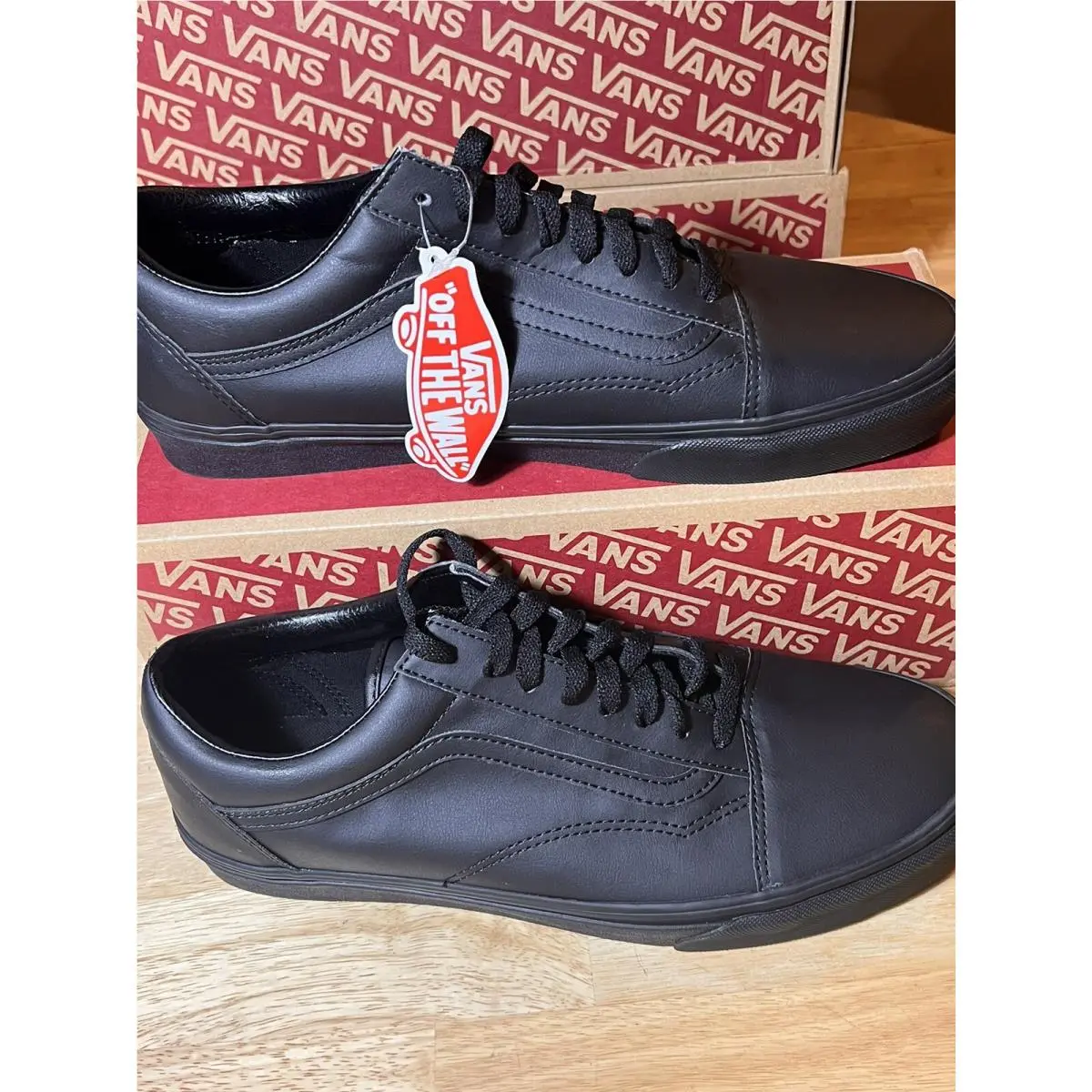 SZ 7 VN0A38G1PXP1 Vans Men`s UA Old Skool Classic Tumble Black Mono Sneakers