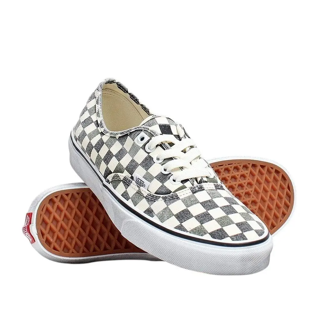 Vans Authentic Washed Grape Leaf/black Men`s Skate Shoes Size 8 - Black