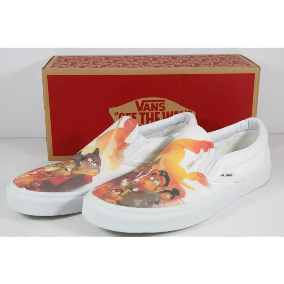 Classic Slip-on True-white The Bad Guys Movie VN000EYEW00 - Size 11 by Vans