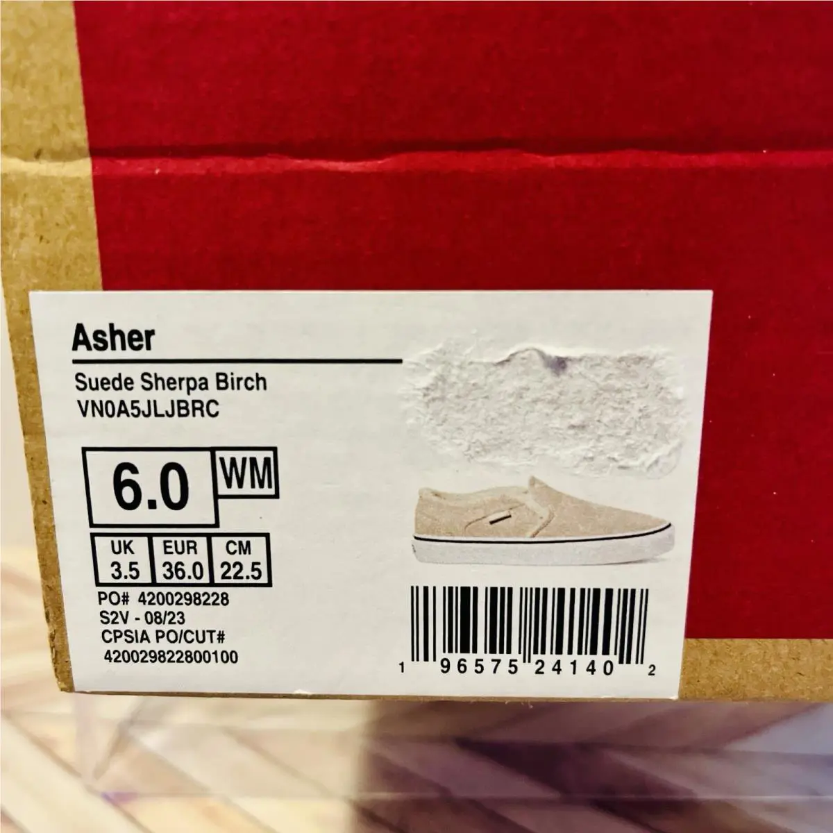 Vans shoes - VANS Asher - Asher - VN0A5JLJBRC - Ivory (UPC: 0196575241402) 7