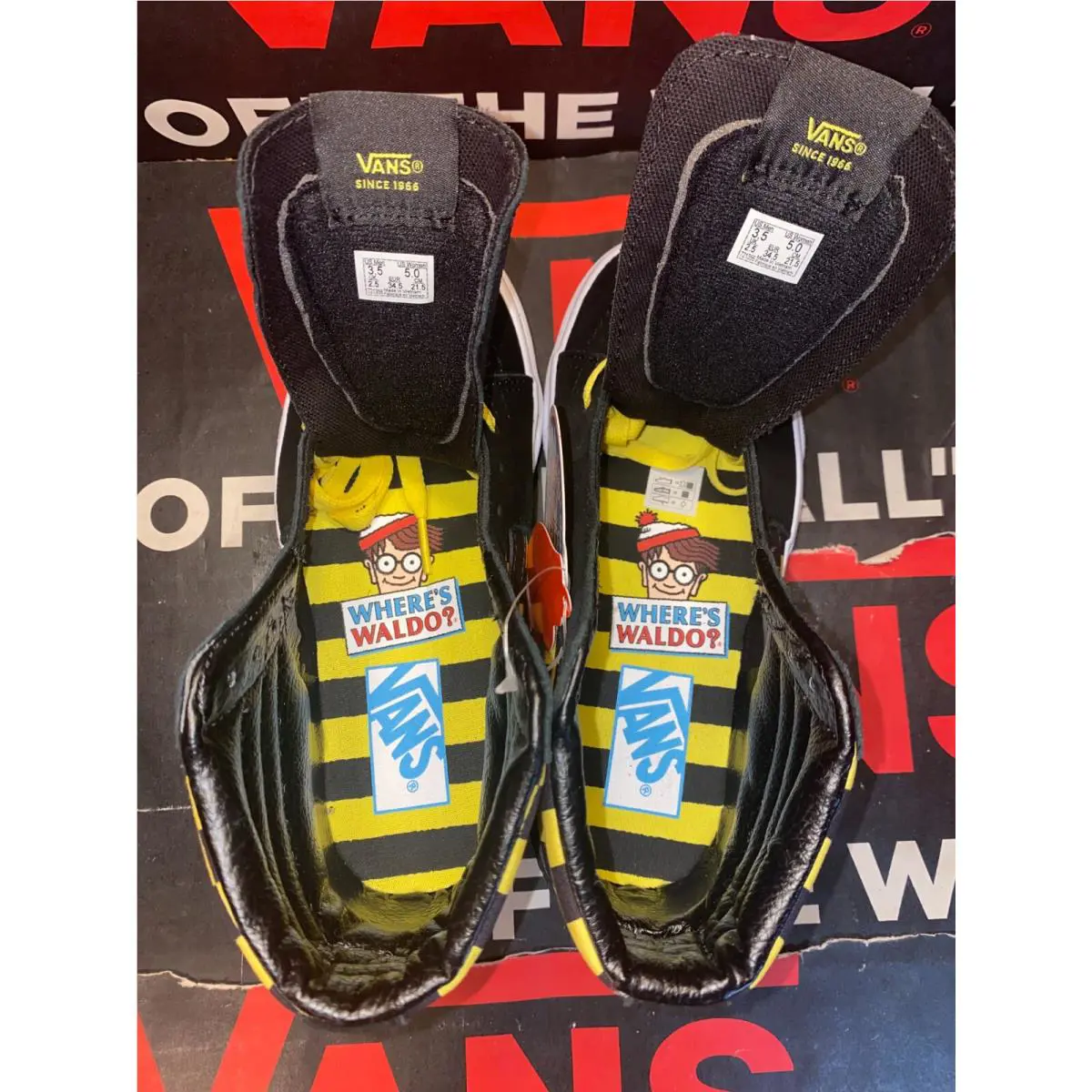 Vans shoes - VANS Sk8-Hi - VN0A32QG4UE - Black/Yellow 3