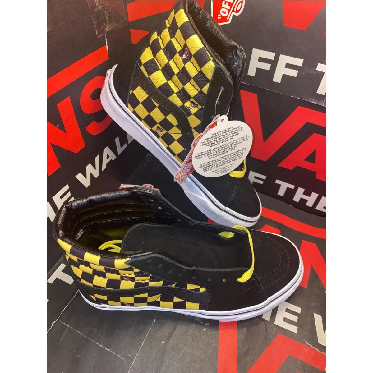 Vans shoes - VANS Sk8-Hi - VN0A32QG4UE - Black/Yellow 6