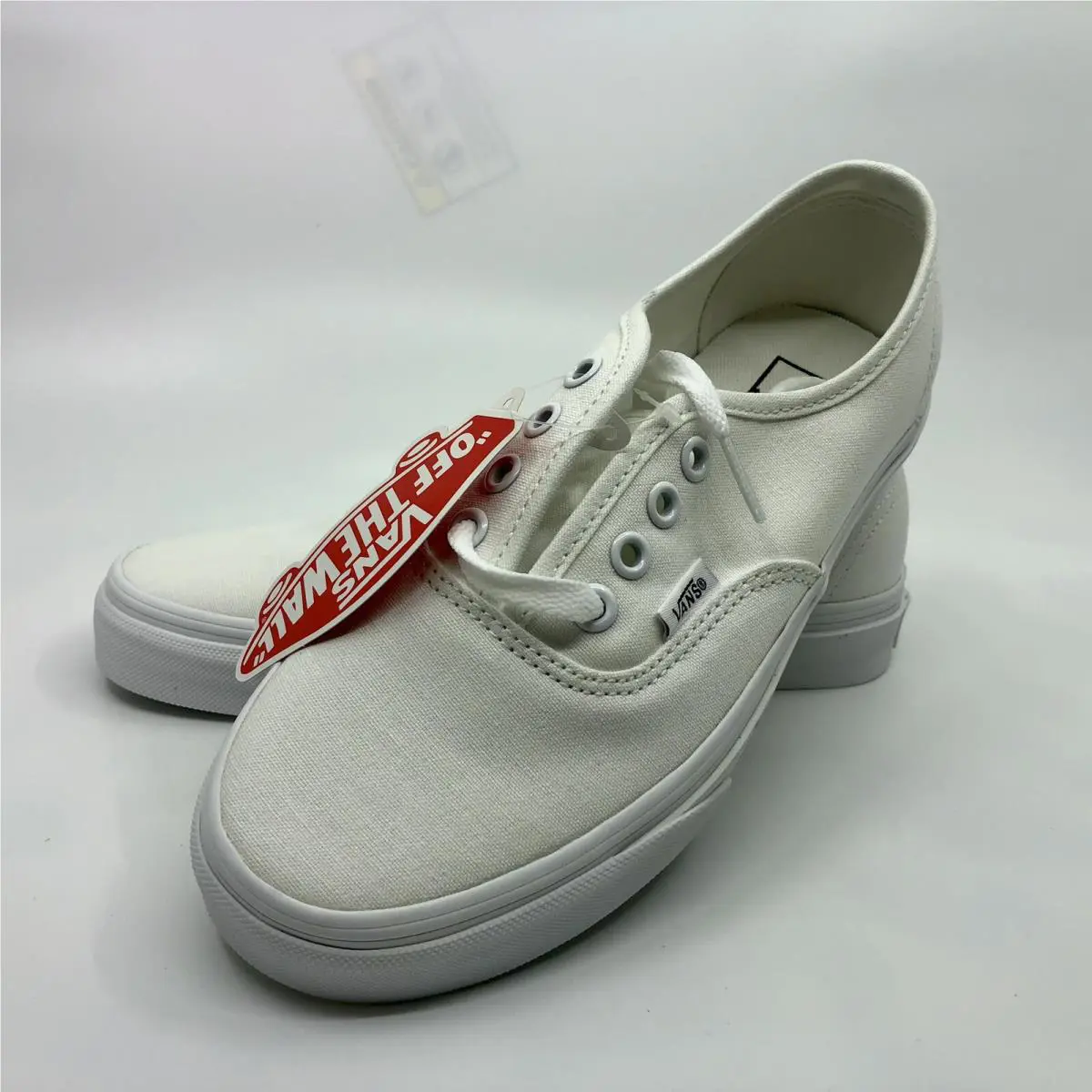 Vans Authentic Unisex Shoes True White Canvas Sneakers Men’s 4 - Women’s 5.5 - White, Manufacturer: True White