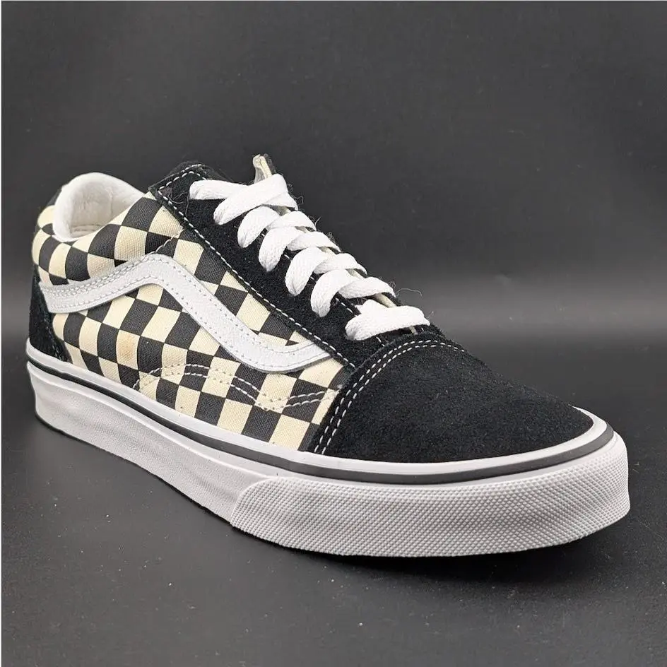 Vans Old Skool Primary Check Unisex Size M6.0 W7.5 Skate Shoe