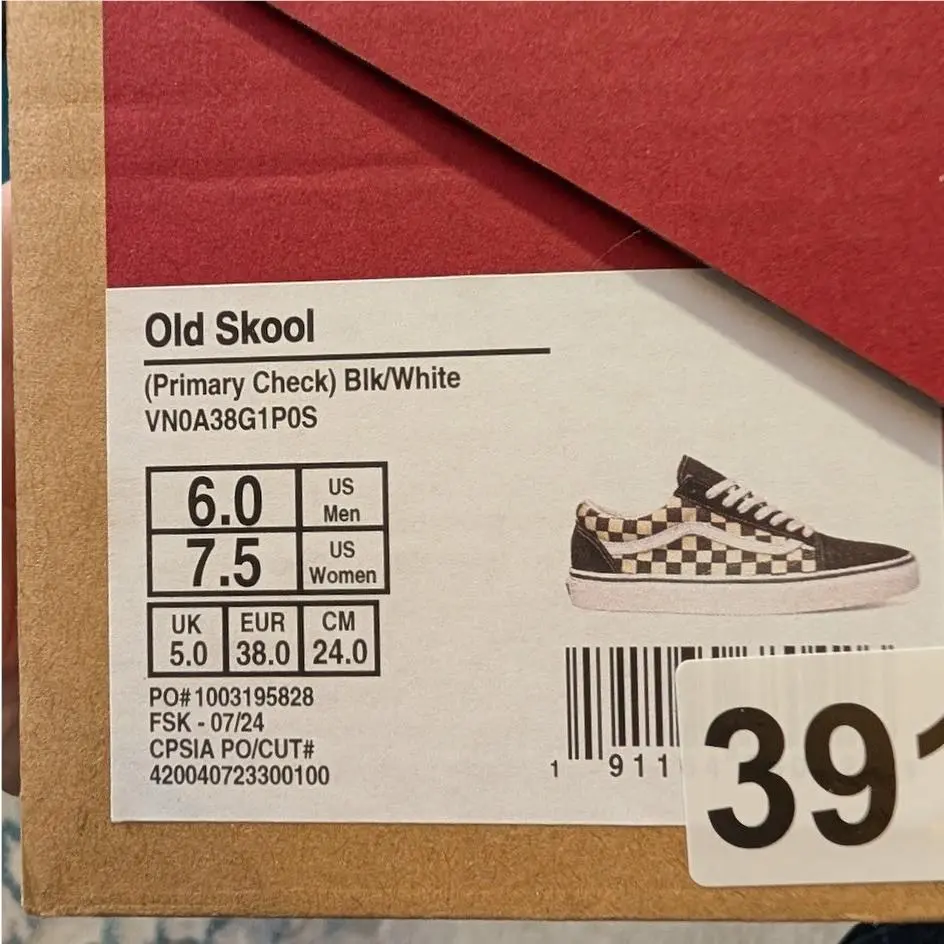 Vans shoes - VANS Old Skool - Old Skool - VN0A38G1P0S - Black / White 10