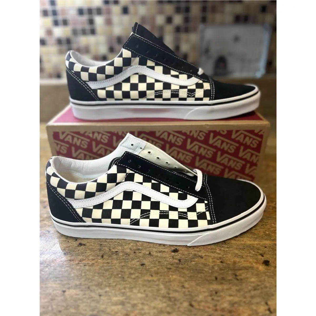 Size 11 - Vans Old Skool Black Checkerboard