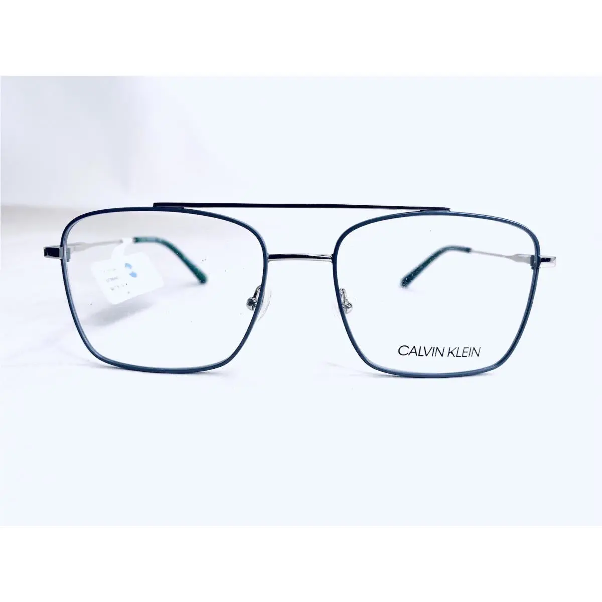 Calvin Klein Silver Gray Rectangular Glasses CK19104 030 53 17 140