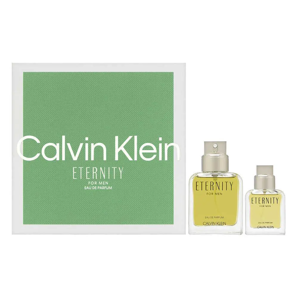 Eternity by Calvin Klein For Men 2 Piece Set Includes: 3.3 oz Edp + 1.0 oz Edp