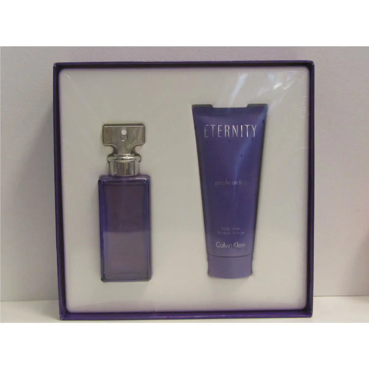 Eternity Purple Orchid Calvin Klein Women 2 Pcs Set 1.7 oz Edp + 3.3 oz Lotion