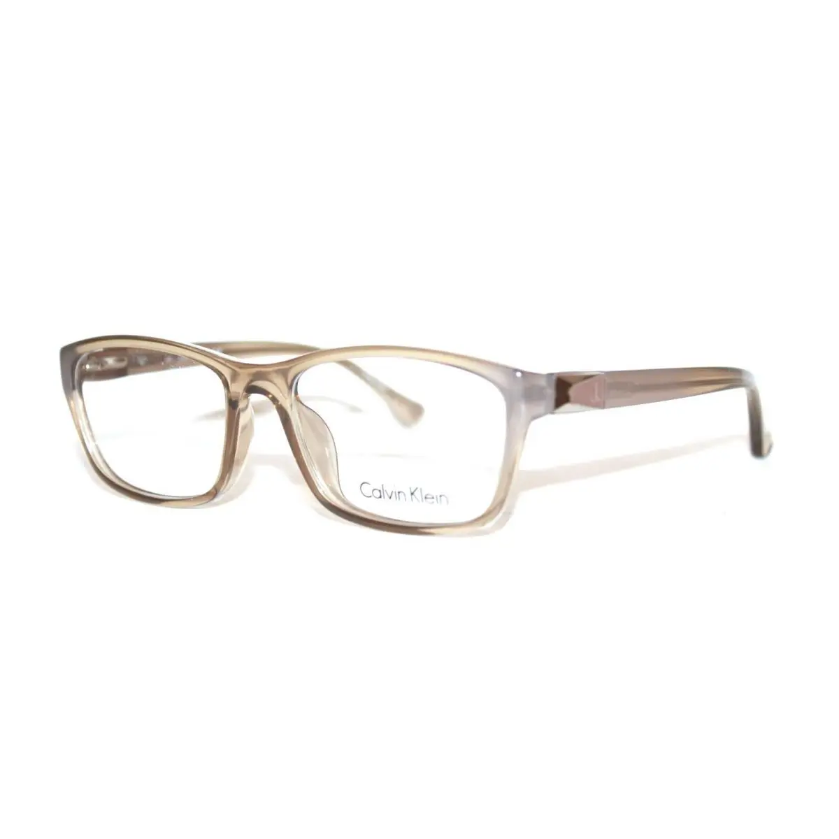 Calvin Klein CK5861 208 Brown Clear Eyeglasses Womens RX 53-17-135