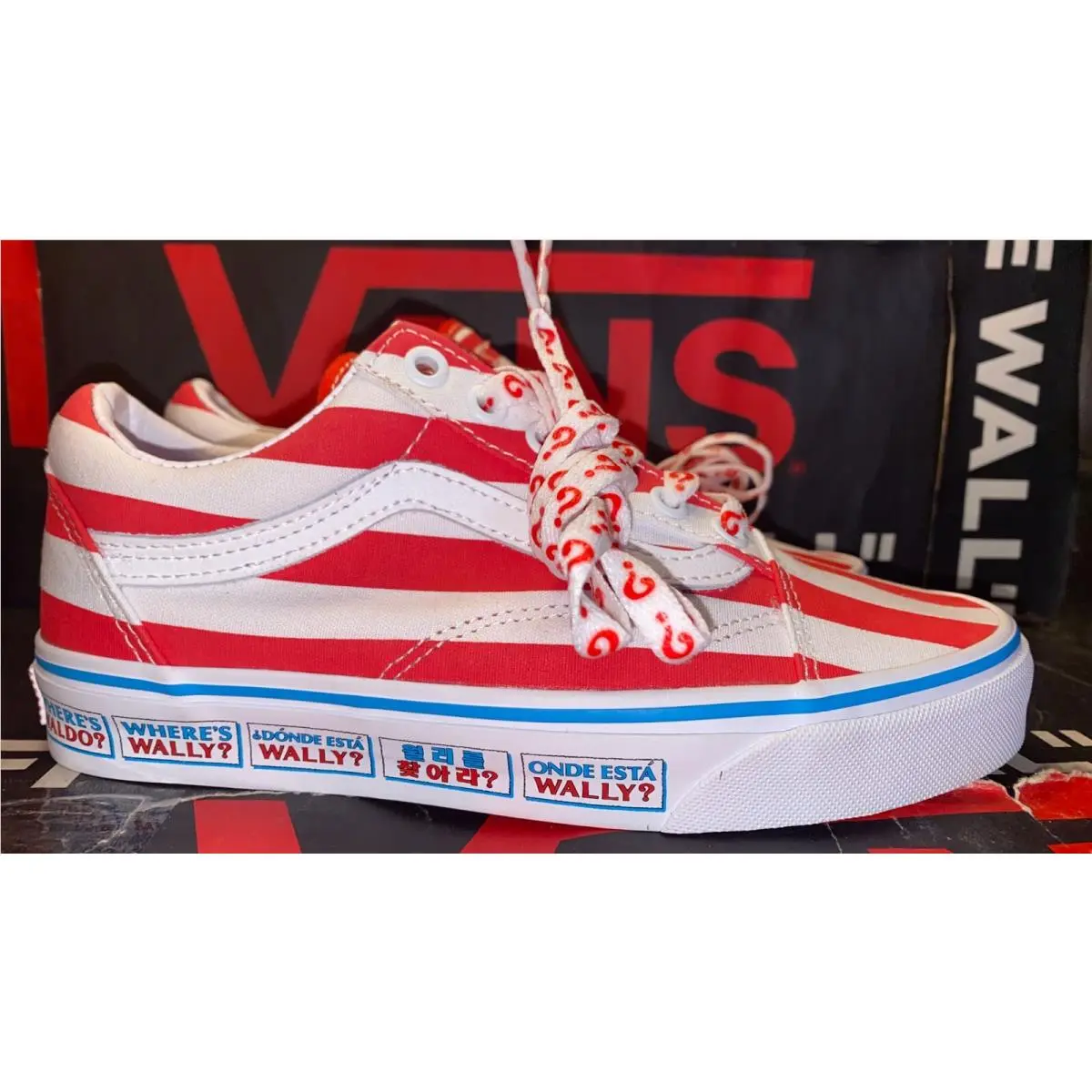 Old Skool X Where`s Waldo Sneakers Men`s 4.5 / Women`s 6 by Vans
