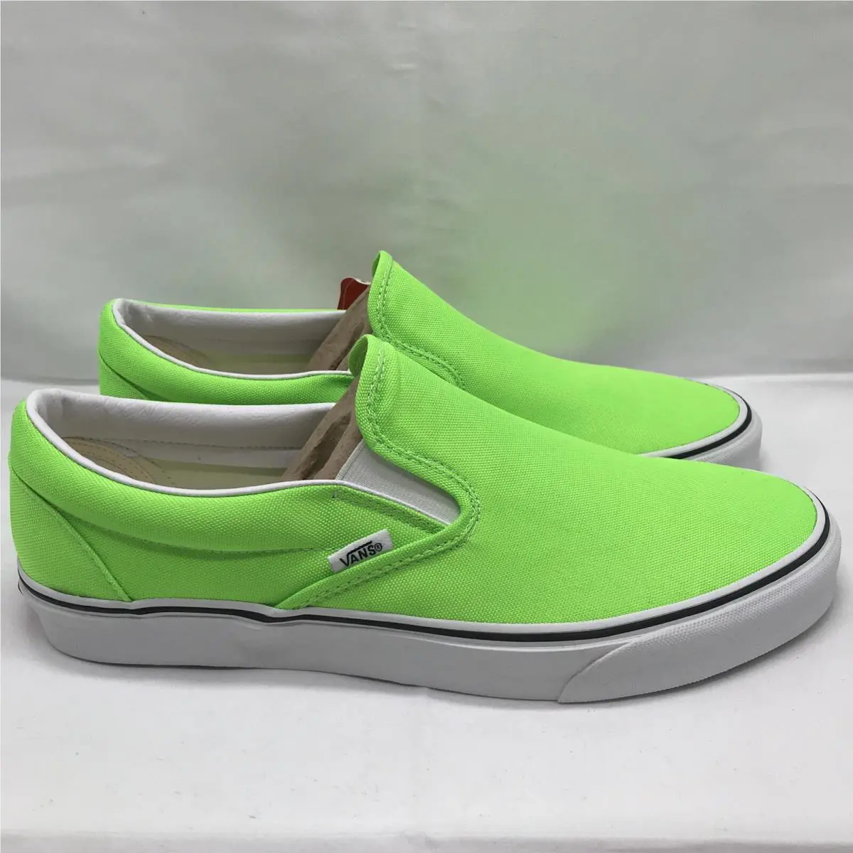 Vans shoes - VANS Classic Slip-On - Classic - VN0A4U38WT5 - Neon Green Gecko / True White, Manufacturer: Neon Green Gecko / True White (UPC: 0194112302746) 0