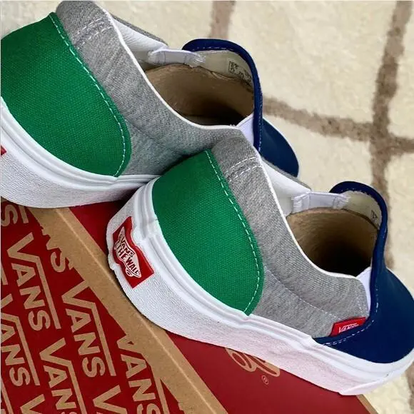 Vans shoes - VANS Classics - Classics - Blue/Green/Gray 3